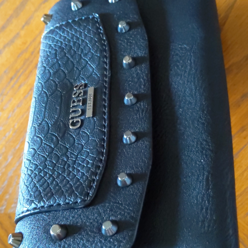 GUESS Studded Wristlet or Shoulder Bag